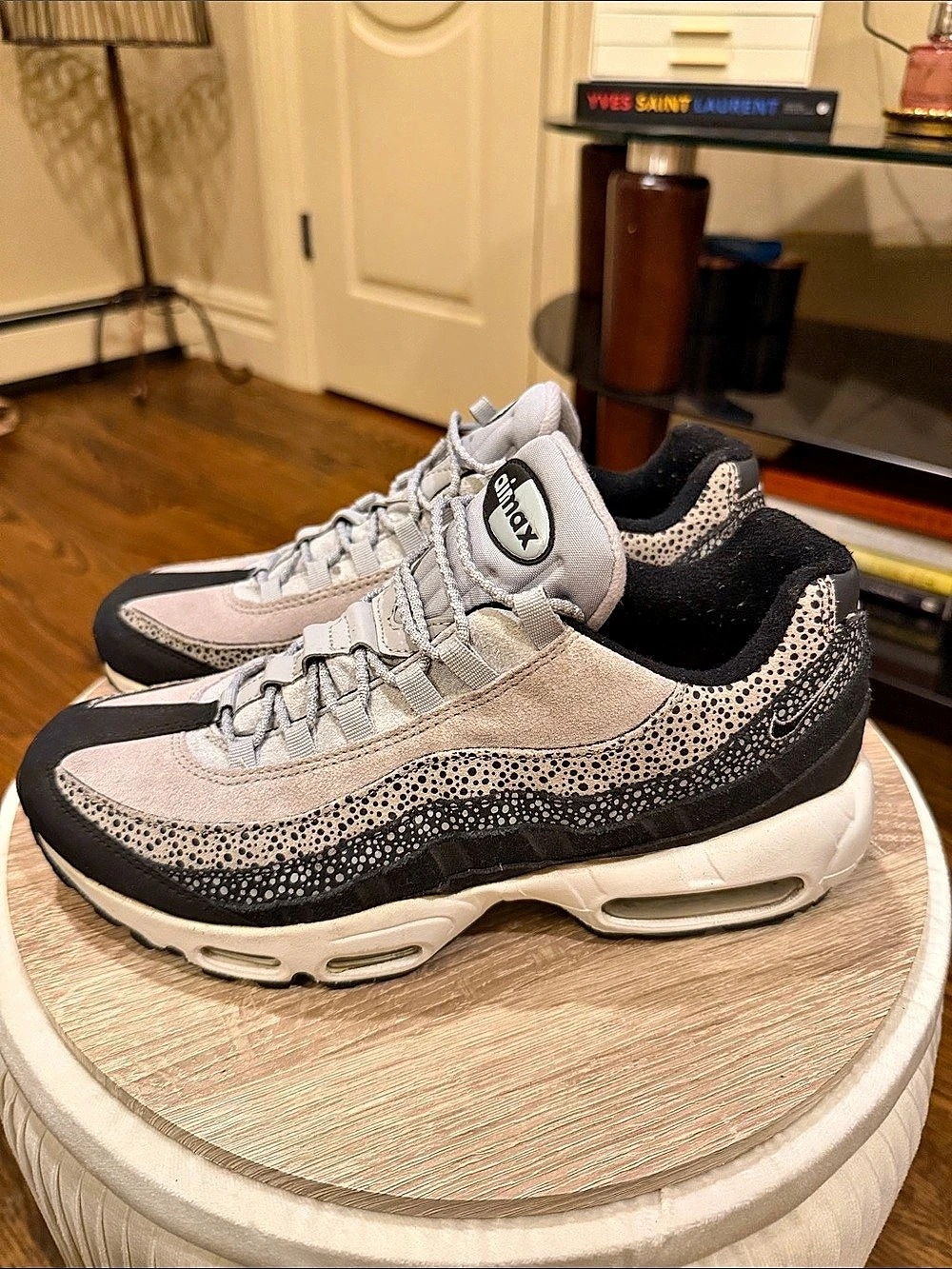 Nike Air Max 95 LX Reflective Safari Sneakers Gray & Black